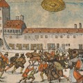 Tumult beim Augsburger Kalenderstreit im 16. Jahrhundert.